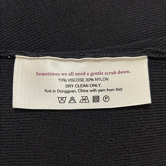 MM Lafleur Woolf Jardigan Ribbed Black Knit Cardigan Blazer New Size Small - Picture 10 of 11